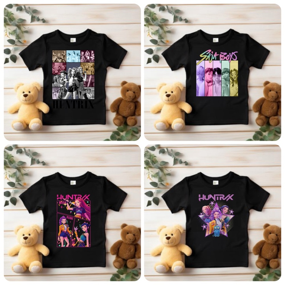 kids shirt Kpop demon hunter saja boys huntrix